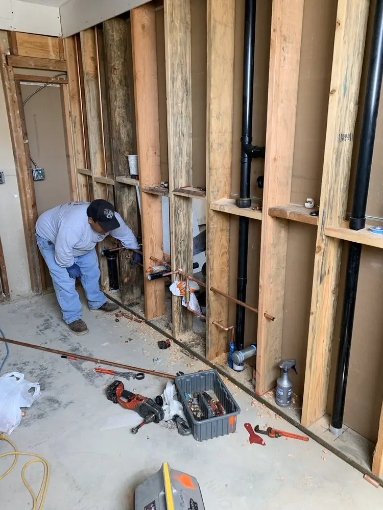 Commercial rough-in plumbing for Gas Line Repair in Humphreyville